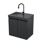 Double-Door Storage Cabinet with Sink Module
