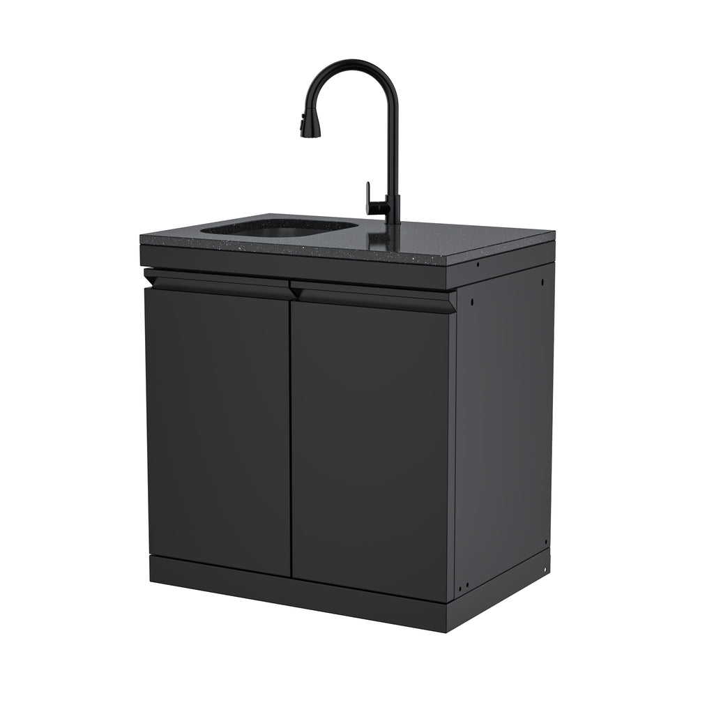 Double-Door Storage Cabinet with Sink Module