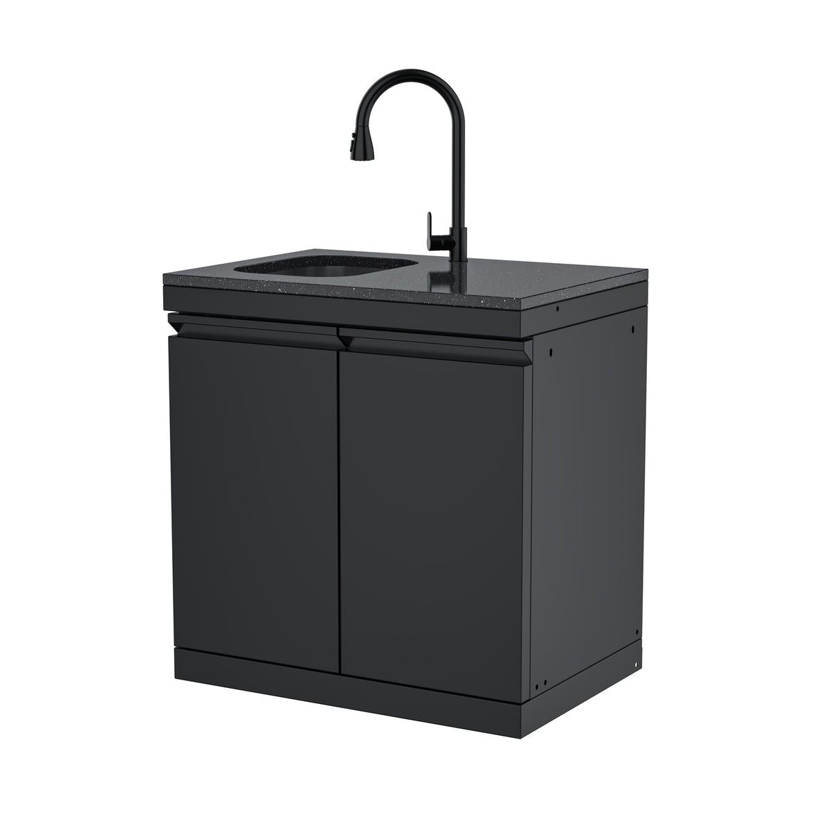 Double-Door Storage Cabinet with Sink Module