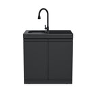 Double-Door Storage Cabinet with Sink Module