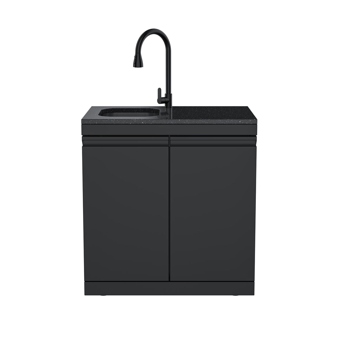 Double-Door Storage Cabinet with Sink Module