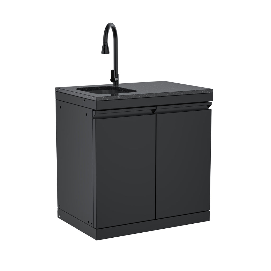 Double-Door Storage Cabinet with Sink Module