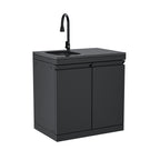 Double-Door Storage Cabinet with Sink Module