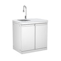 Double-Door Storage Cabinet with Sink Module