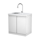 Double-Door Storage Cabinet with Sink Module