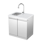 Double-Door Storage Cabinet with Sink Module