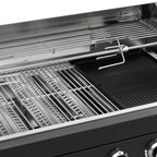 Vestivium Aurelia Series Outdoor Kitchen Island with Built - in Grill, Sink Black