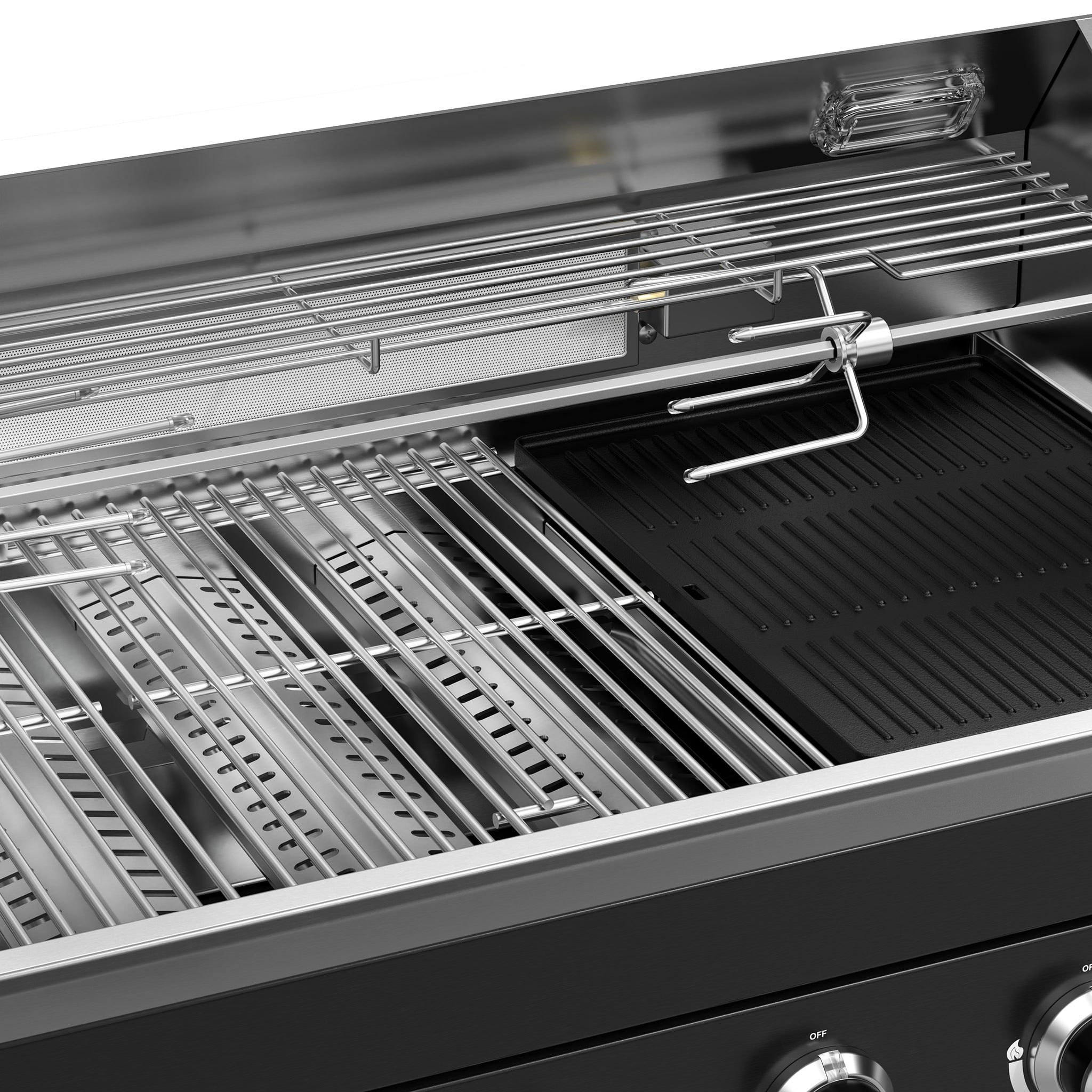 Vestivium Aurelia Series Outdoor Kitchen Island with Built - in Grill, Sink Black