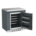 Vestivium Aurelia Series Outdoor Kitchen Island with Built - in Grill, Sink & Refrigerator Blue