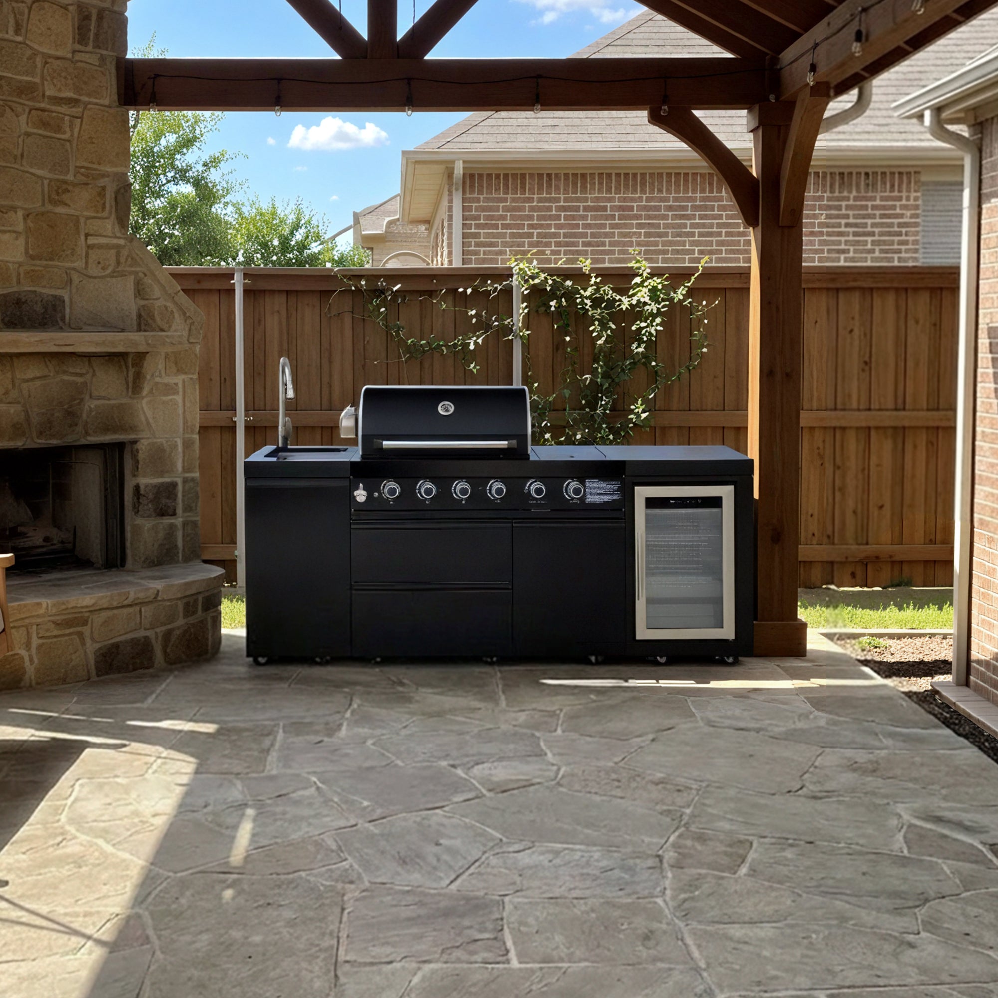SERA-B Series Outdoor Modular Kitchen – All-in-One Backyard Cooking System
