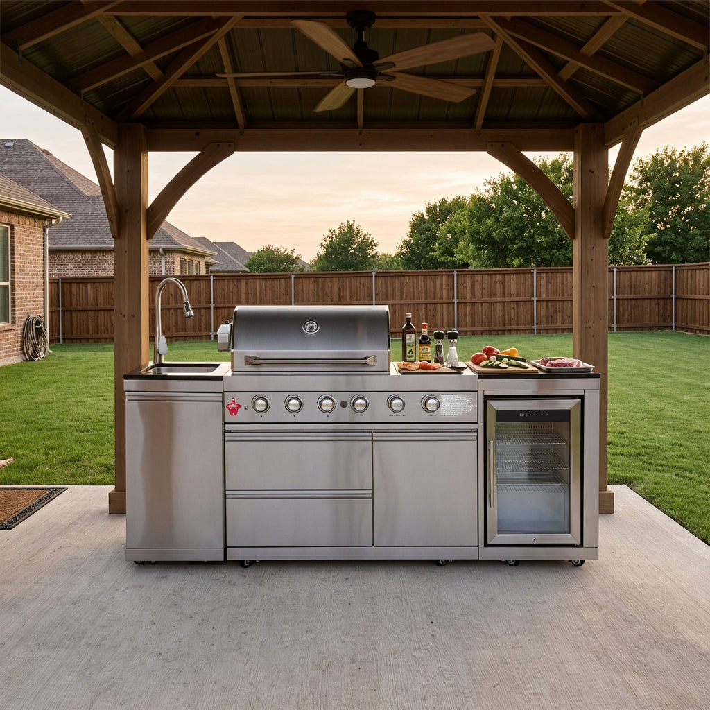 SERA-B Series Outdoor Modular Kitchen – All-in-One Backyard Cooking System