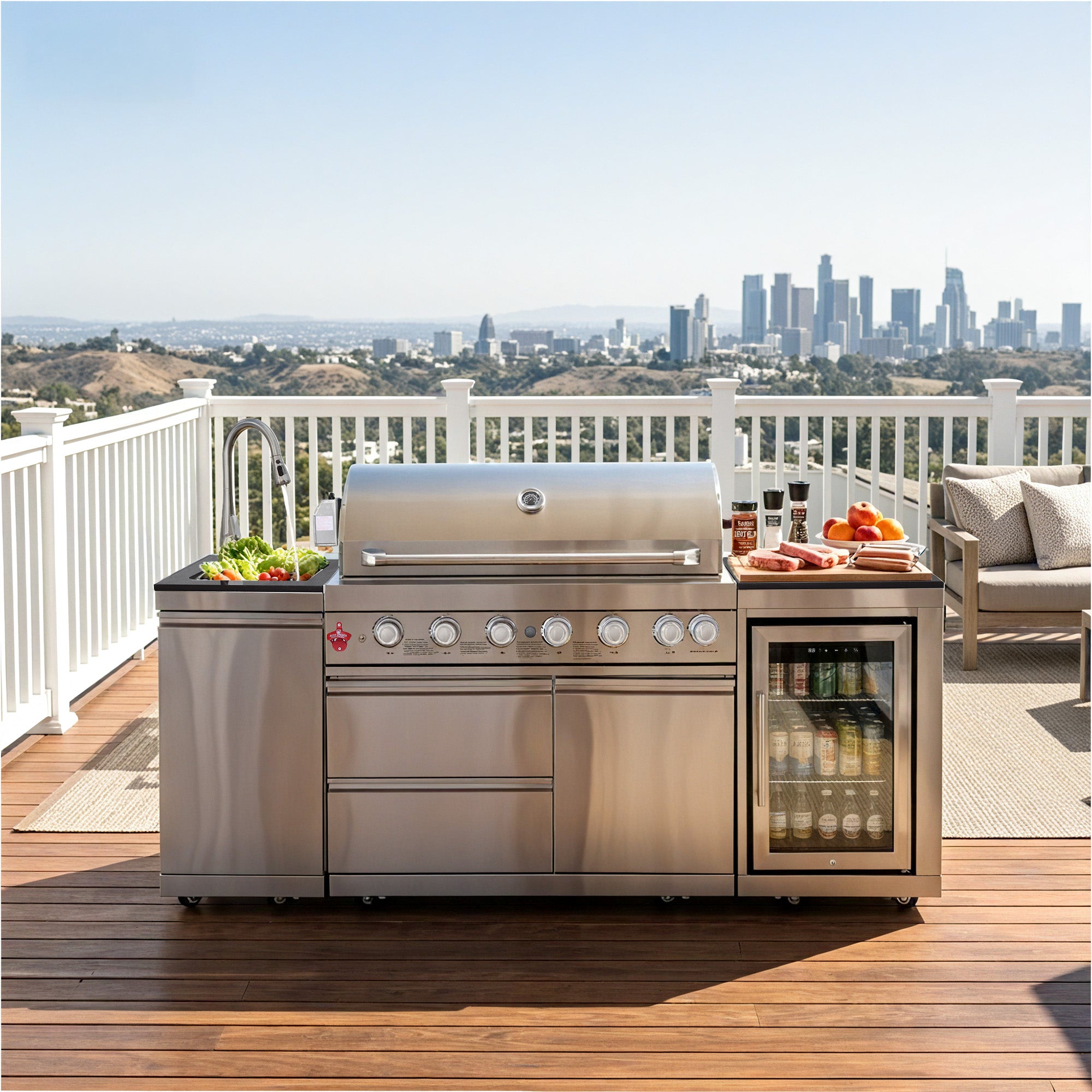 SERA-B Series Outdoor Modular Kitchen – All-in-One Backyard Cooking System