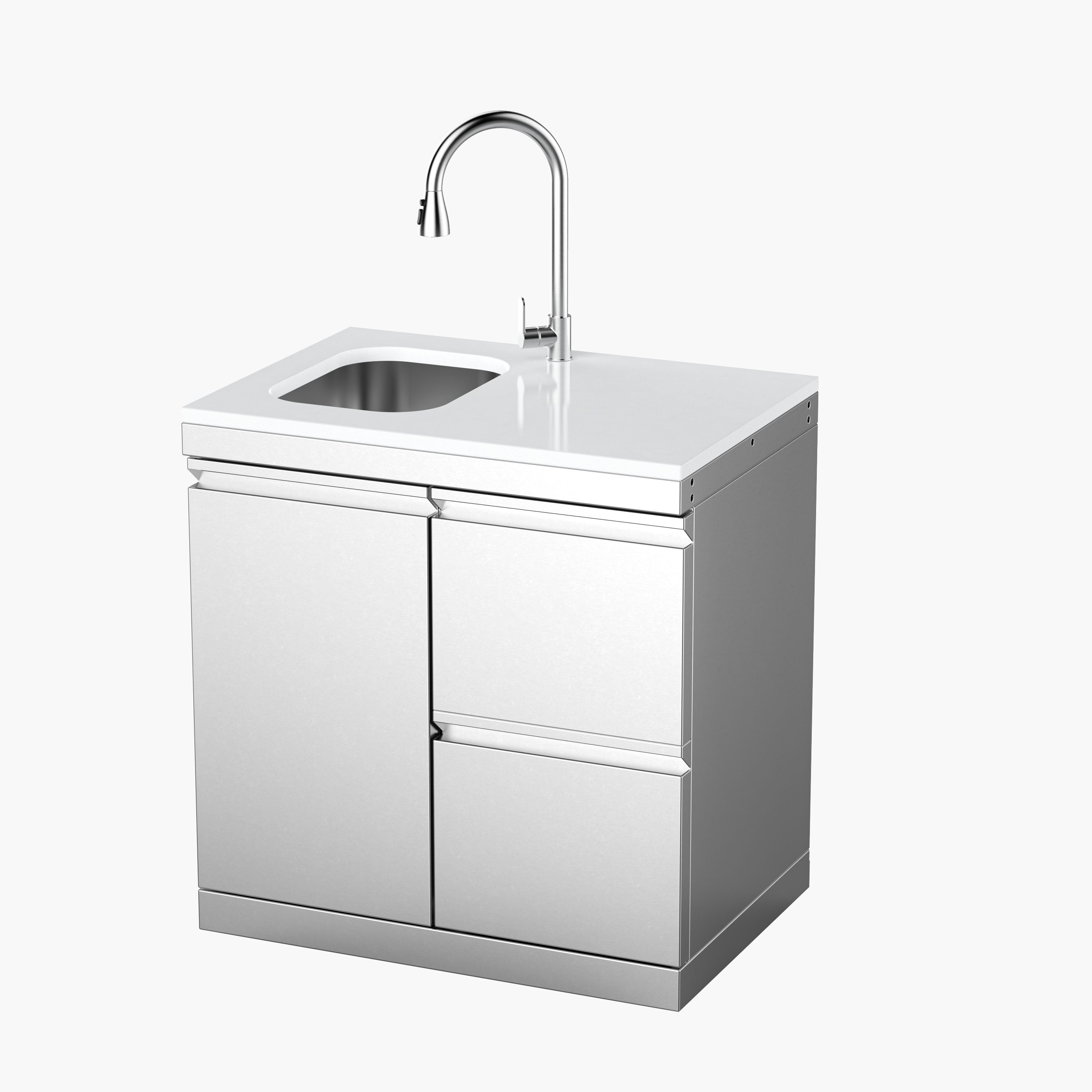 Stainless Steel Sink and Drawer Combo