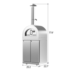 Pizza Oven Cabinet with Double-Door Storage Module