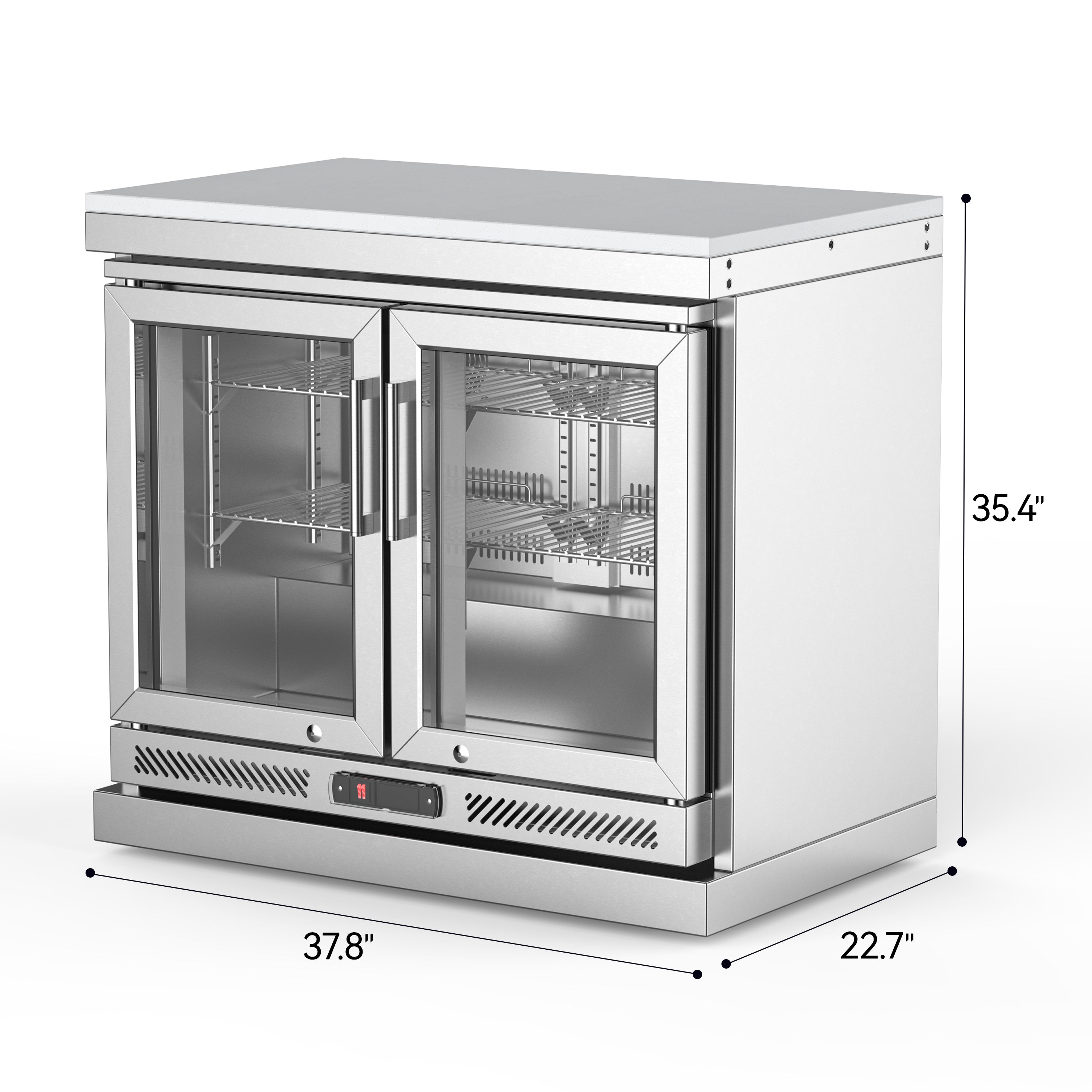 115L Double Door Refrigerator