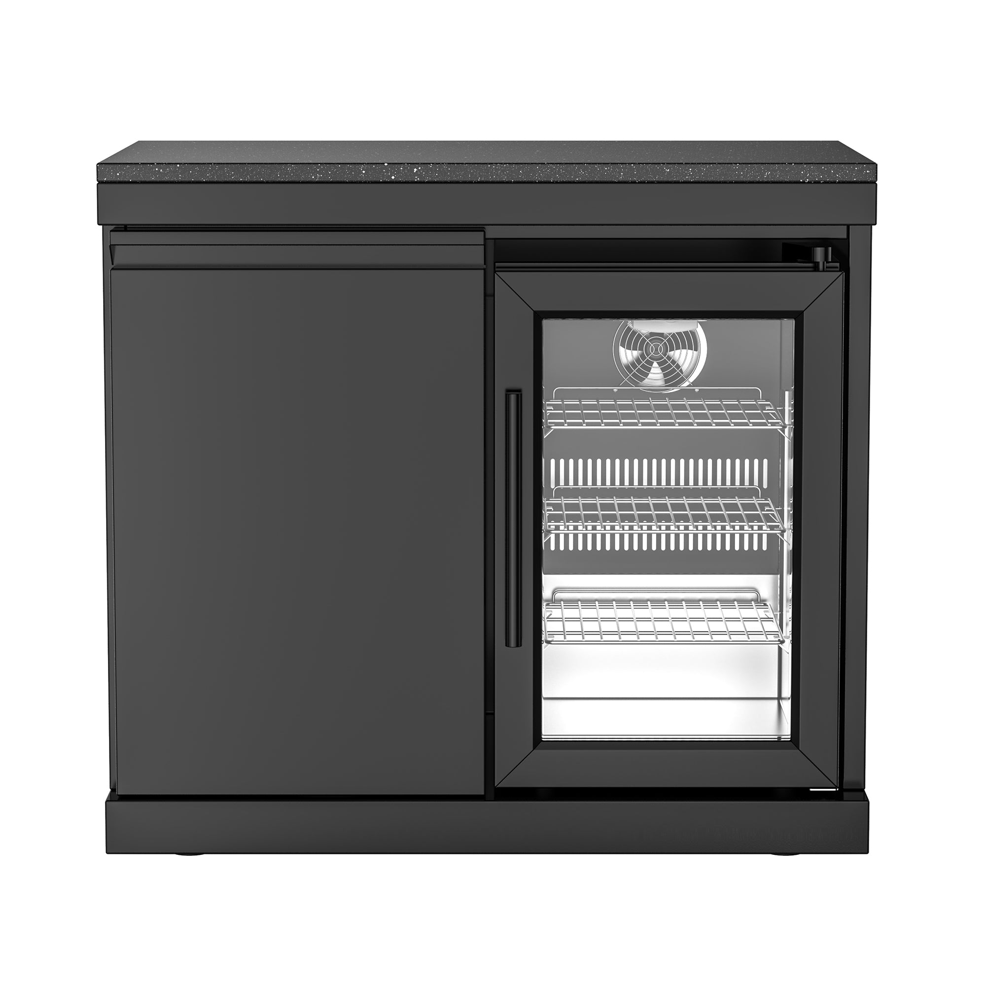 Combo Storage and Refrigerator Cabinet