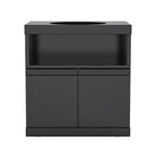 Double-Door Storage Cabinet with Kamado Grill Station Module