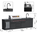 SERA-A Series Outdoor Modular Kitchen – All-in-One Backyard Cooking System