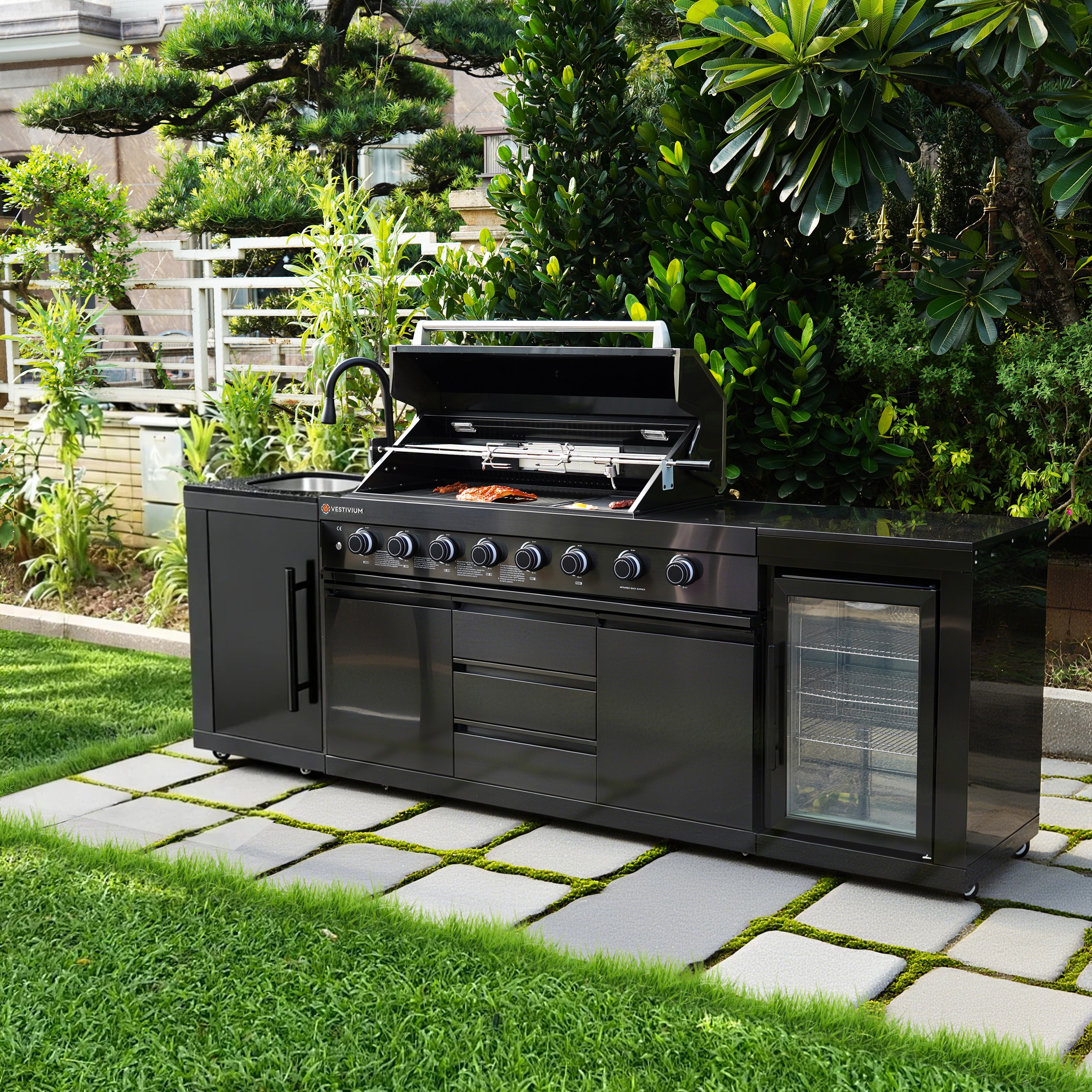 SERA-C Series Outdoor Modular Kitchen – All-in-One Backyard Cooking System