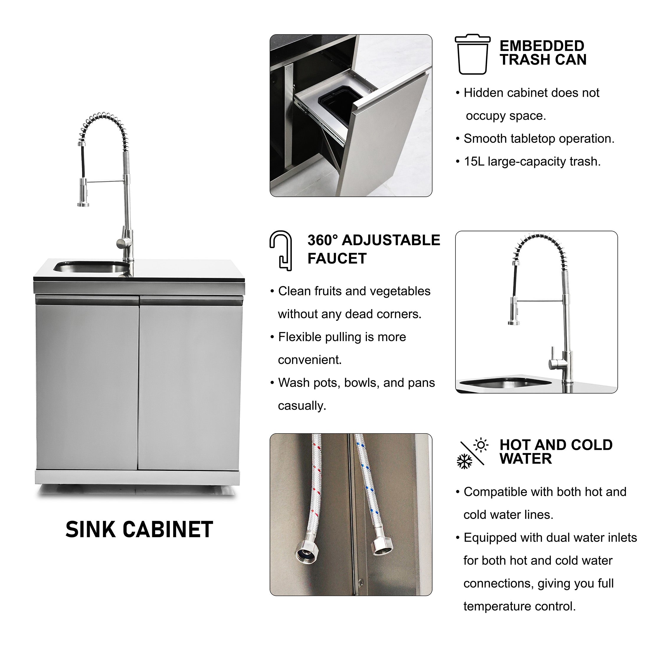 SERA-B Series Outdoor Modular Kitchen – All-in-One Backyard Cooking System